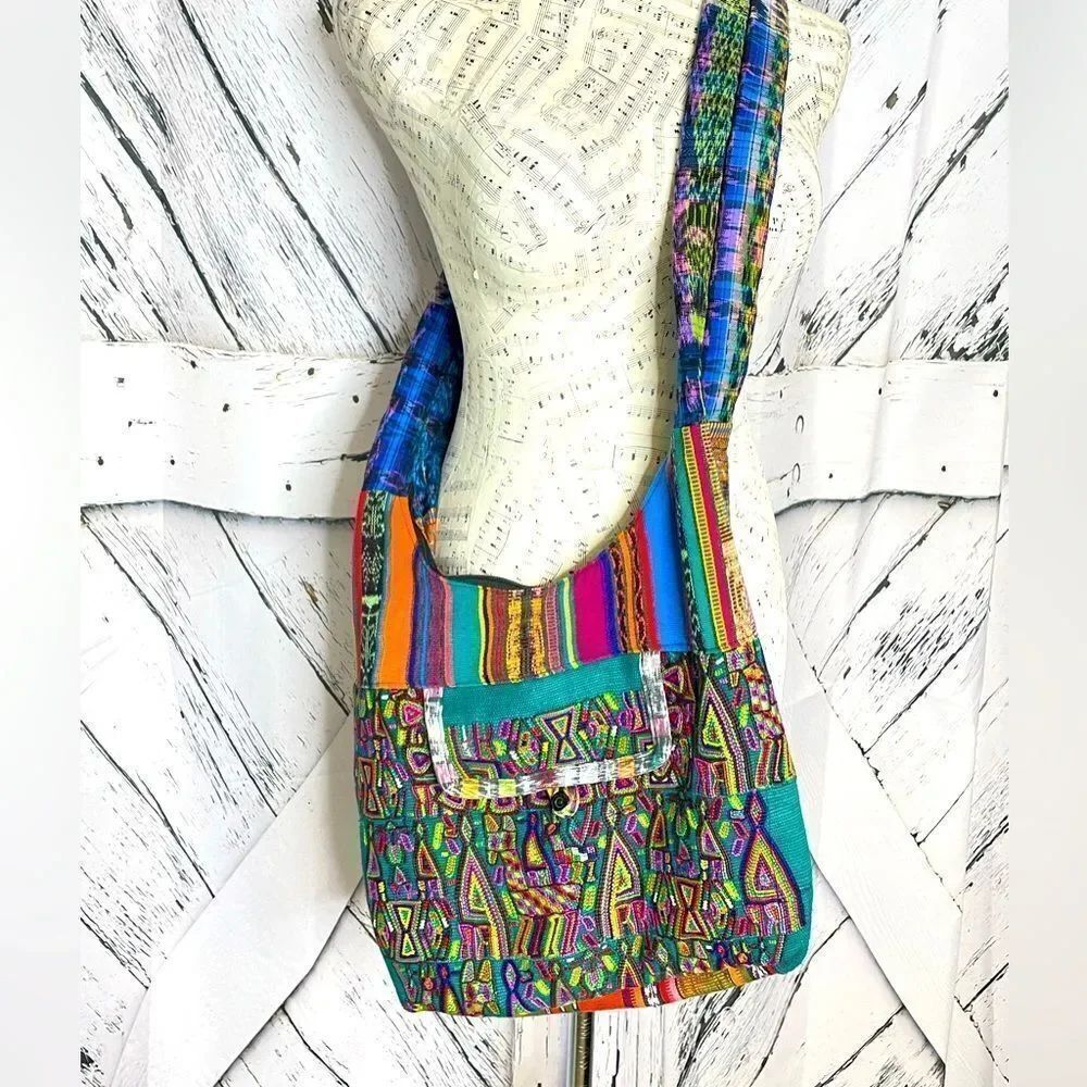 Ethnic Bohemian Handbag Purse Needlepoint
